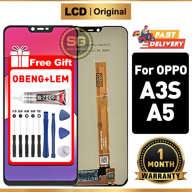 SG LCD for OPPO A3S OPPO A5 Fullset hp layar Touchscreen murah For Glass Touch Screen Digitizer Repl
