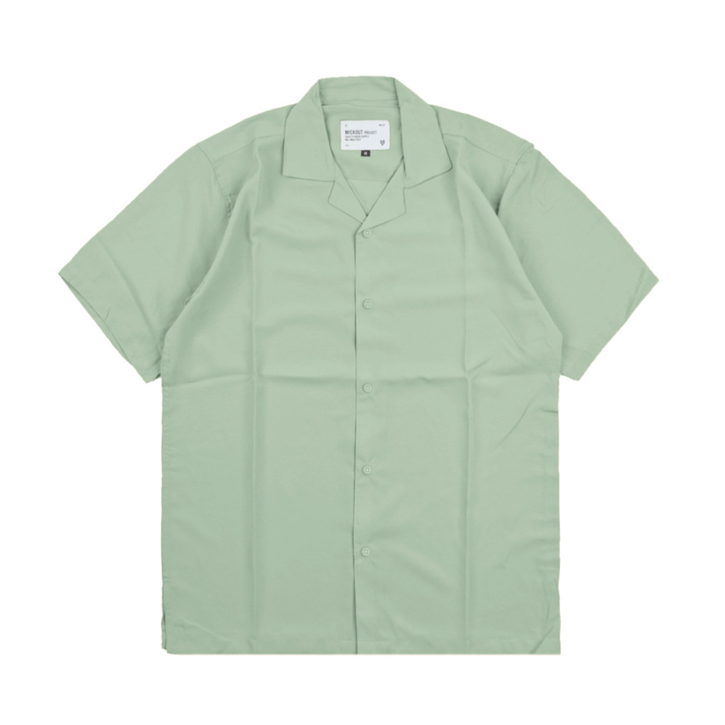 Mickout Kemeja Kasual "Solid" Mint Green | Casual Shirt "Solid" Mint Green