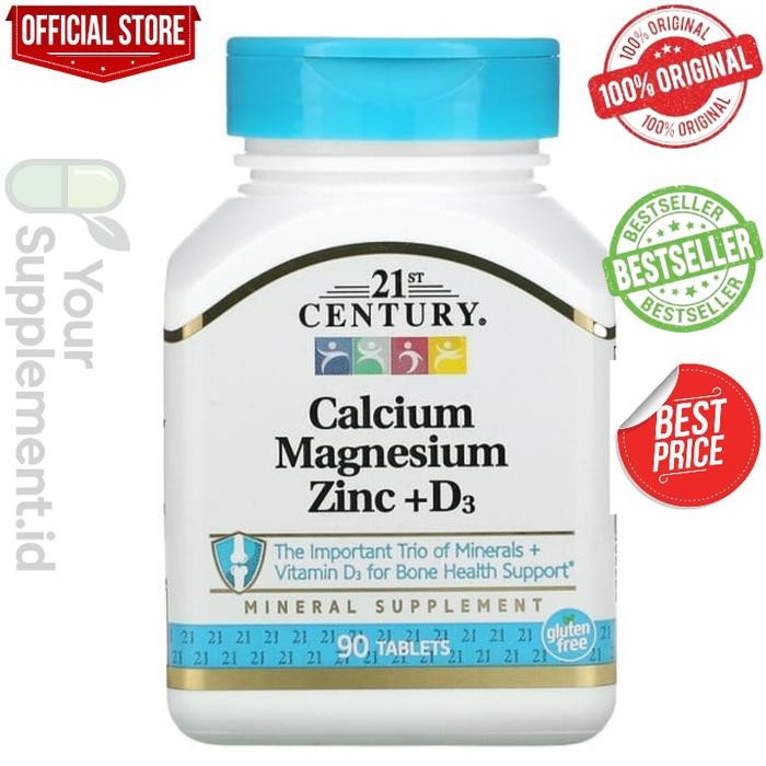 21st century calcium magnesium zinc d3 isi 90