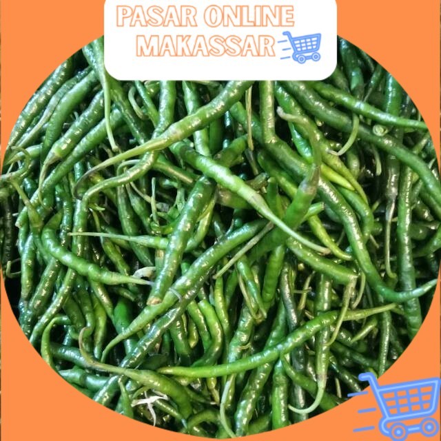 

Lombok Hijau / Cabe Hijau Keriting