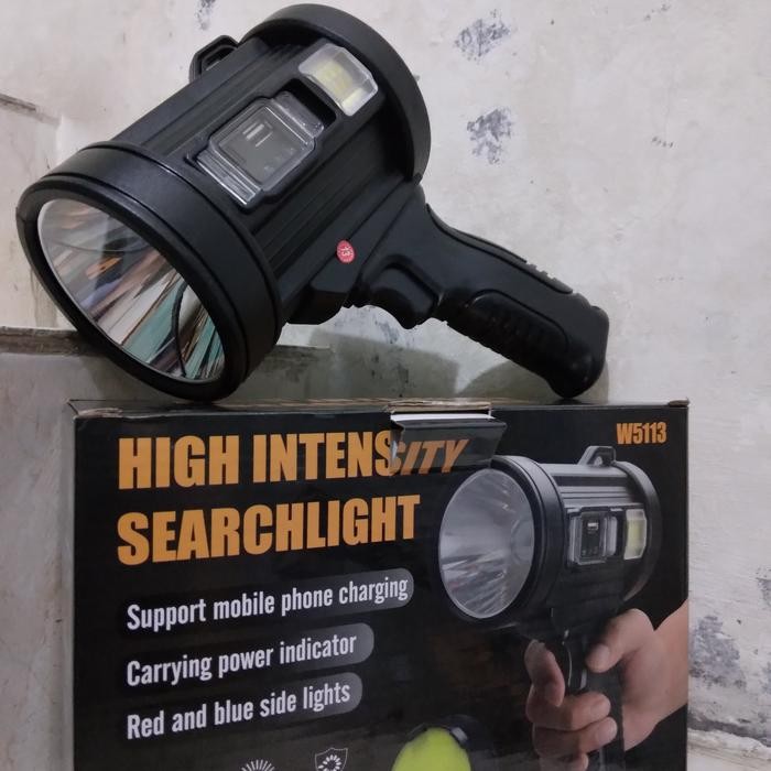Senter Sorot Berburu Senter Tembak Camping Charger SUPERTERANG W5113 - W5113