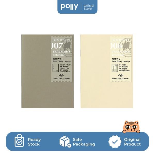

TRAVELER'S Notebook Free Diary Passport Size