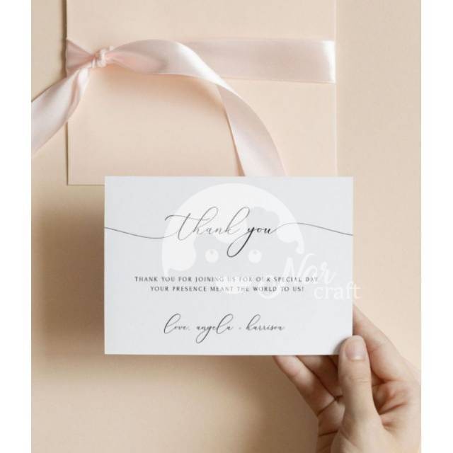 

NARCRAFT THANK YOU CARD / KARTU TERIMA KASIH OL SHOP CUSTOM / THX CARD