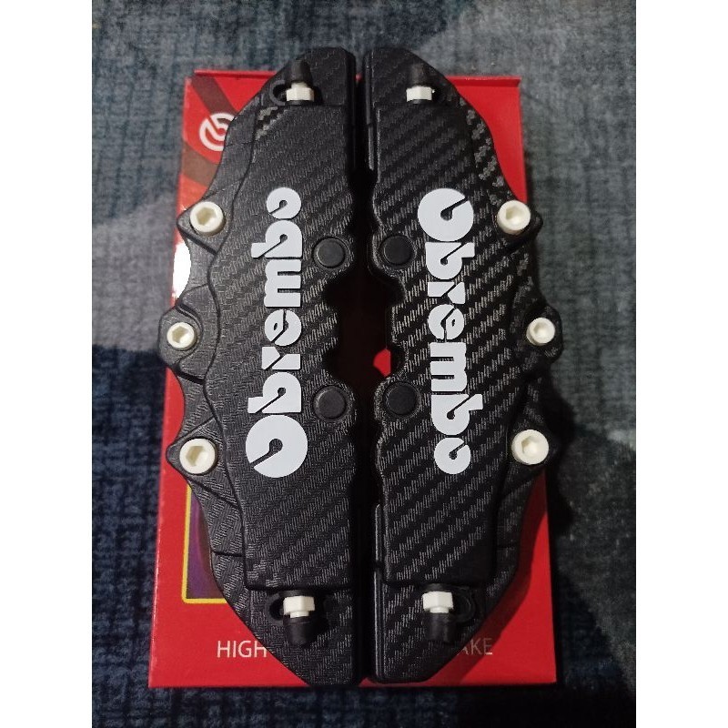 Cover Disk Rem Brake Kaliper Disk Brake Hitam Carbon