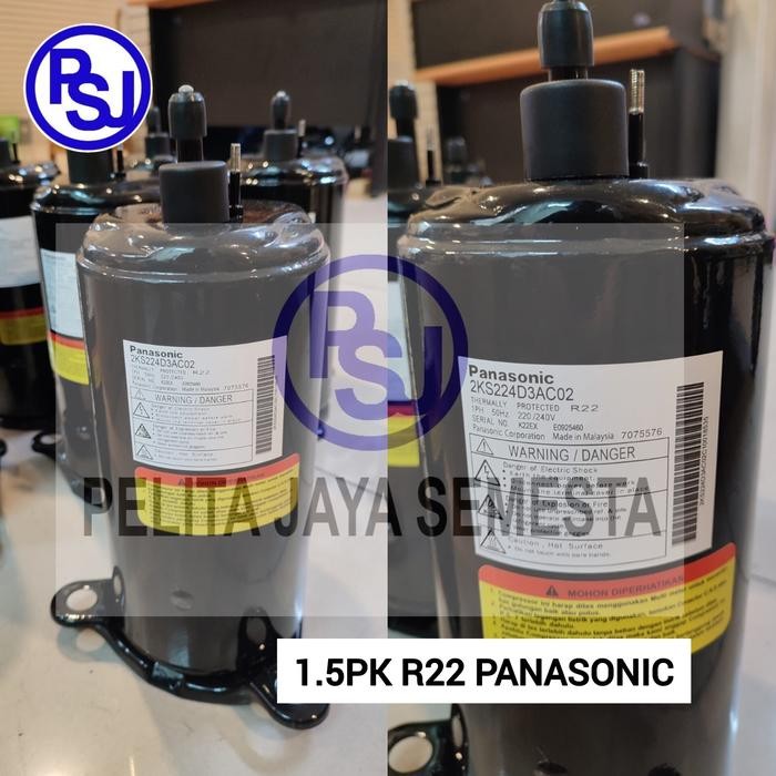 Kompresor Panasonic 2KS224D3AC02 / Compressor Panasonic 2KS224D3AC02 / 2KS224 / 1.5PK / R22 / 2KS224