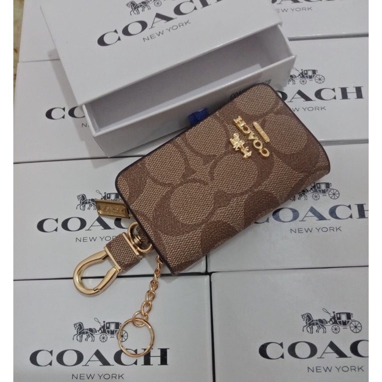 GANTUNGAN KUNCI COACH  KULIT STNK MOTOR/MOBIL BAHAN IMPORT QUALITYCO