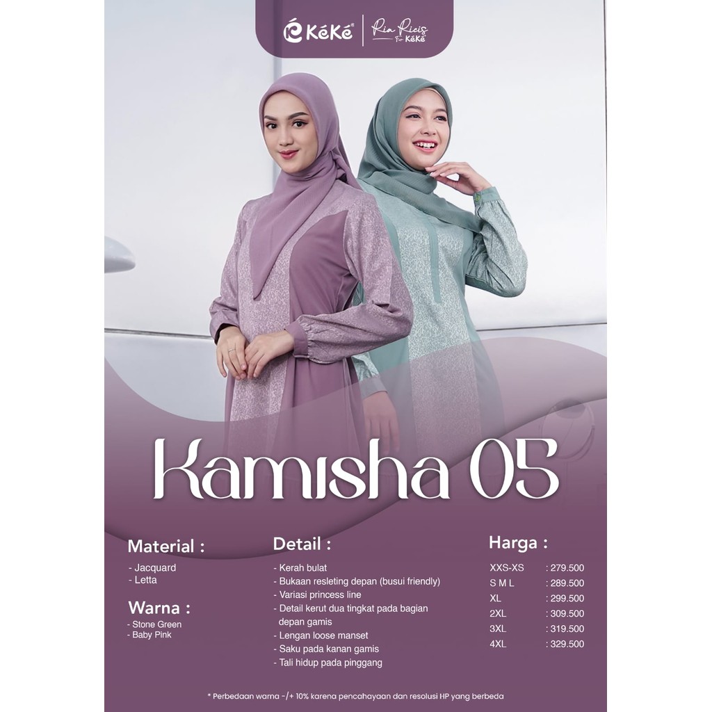 Gamis Dewasa Muslim Gdk Dl Ricis Kamisha 05 Dress Daily Wanita By Keke