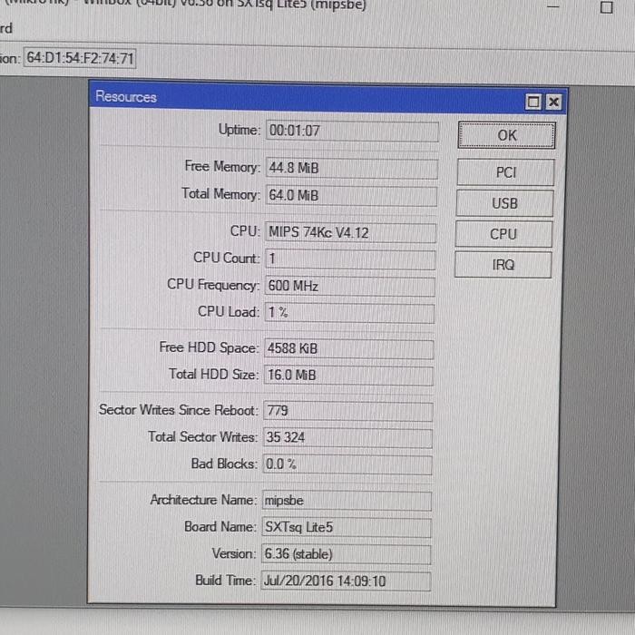 Mikrotik Wifi SXTsq Lite