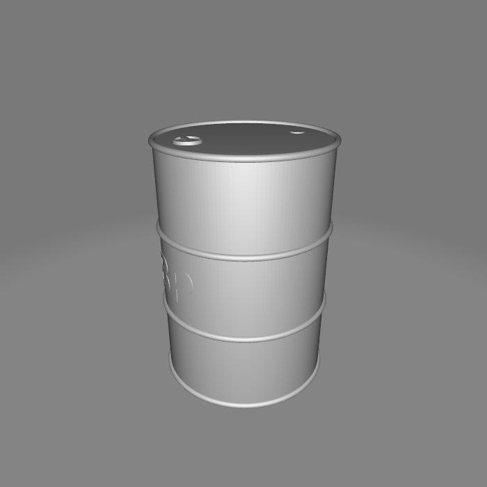 Diorama Miniatur  Oil Drum / Drum Oli model 1  Skala 64