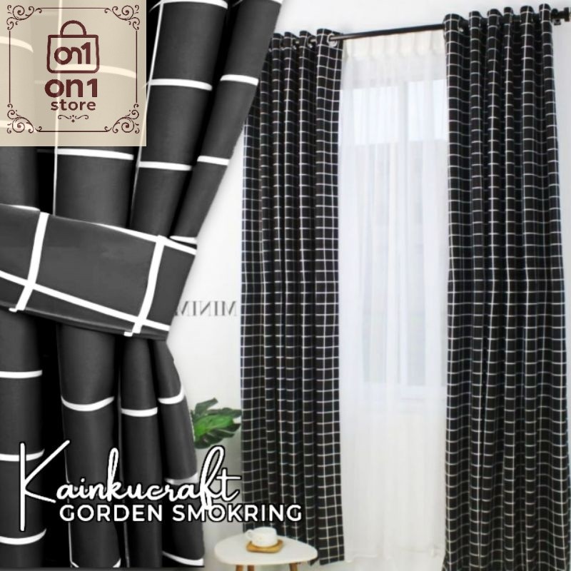 Gorden Termurah / Gorden Pintu Minimalis - Tirai Jendela - Gorden Jendela - Korden Pintu Motif Aesth