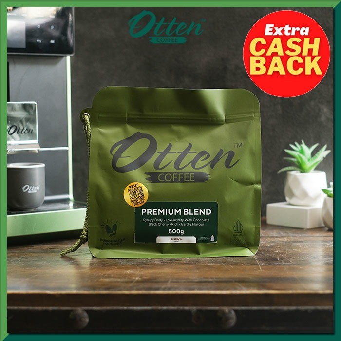 

Premium Arabica - Kopi House Blend 500gr - Commercial Blend - Biji / Bubuk Kopi Otten Coffee Roasted Beans