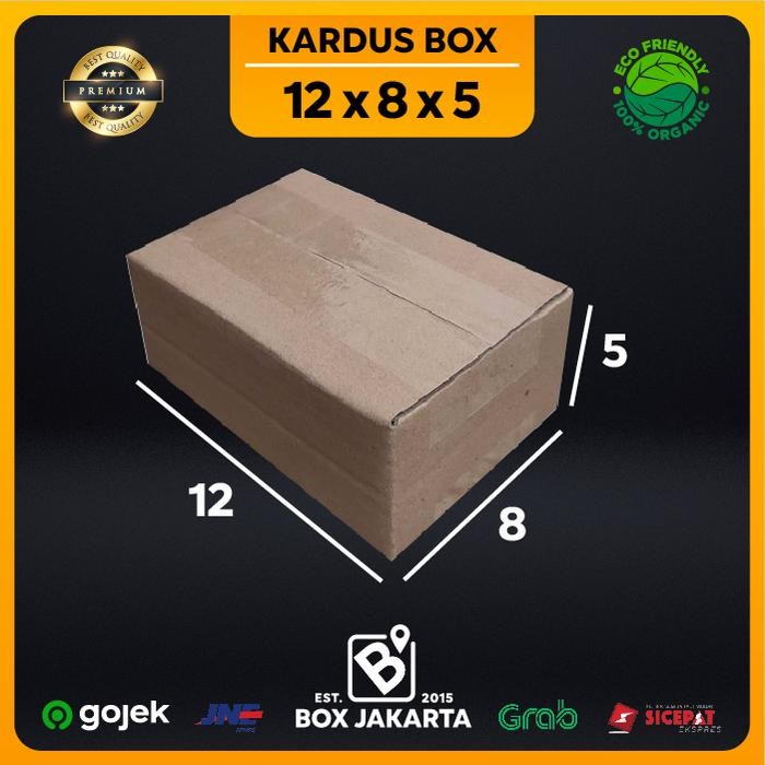 

KARDUS BOX uk 12x8x5 CM Kotak Packaging Corrugated SHEET POLOS
