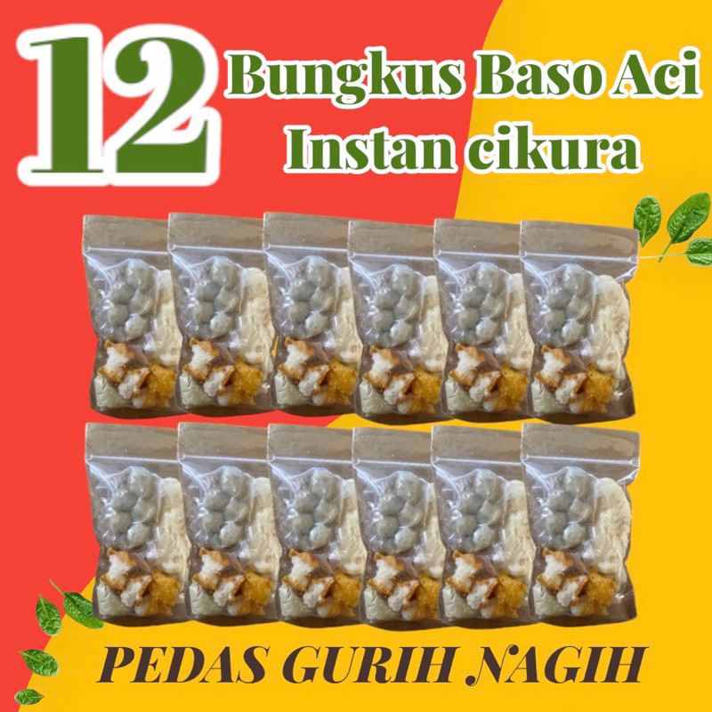

viral.shop8 Baso Aci 12 Bungkus Boci Bacil Pedas Polos Ori Instan Cikura