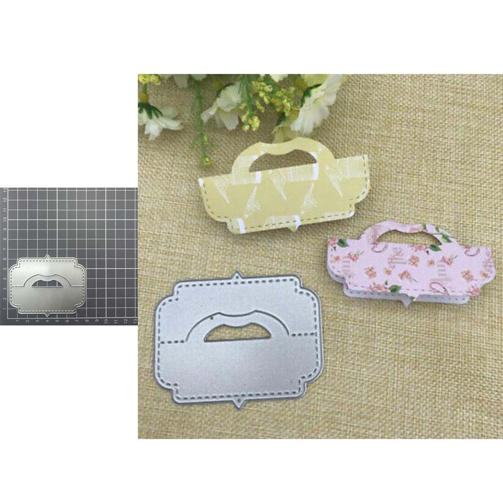 

Gift Card Pack Bag Topper Head Handle Metal Cutting Dies Stencils DIY Scrapbooking Decorative Paper Cards Embossing Template