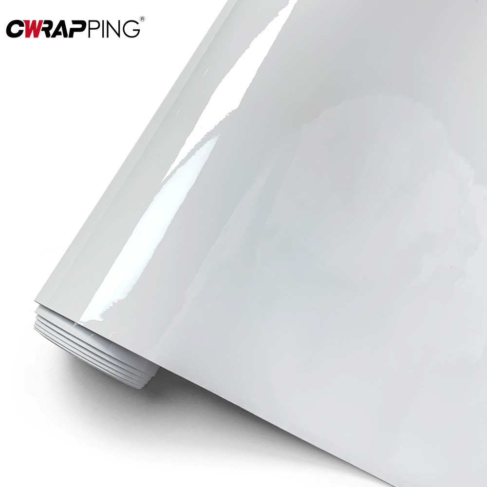

Car Stickers Glossy White Waterproof Vinyl Film Auto Bonding Scooter Motorcycle Body Film Protective Decor for Car Accessories