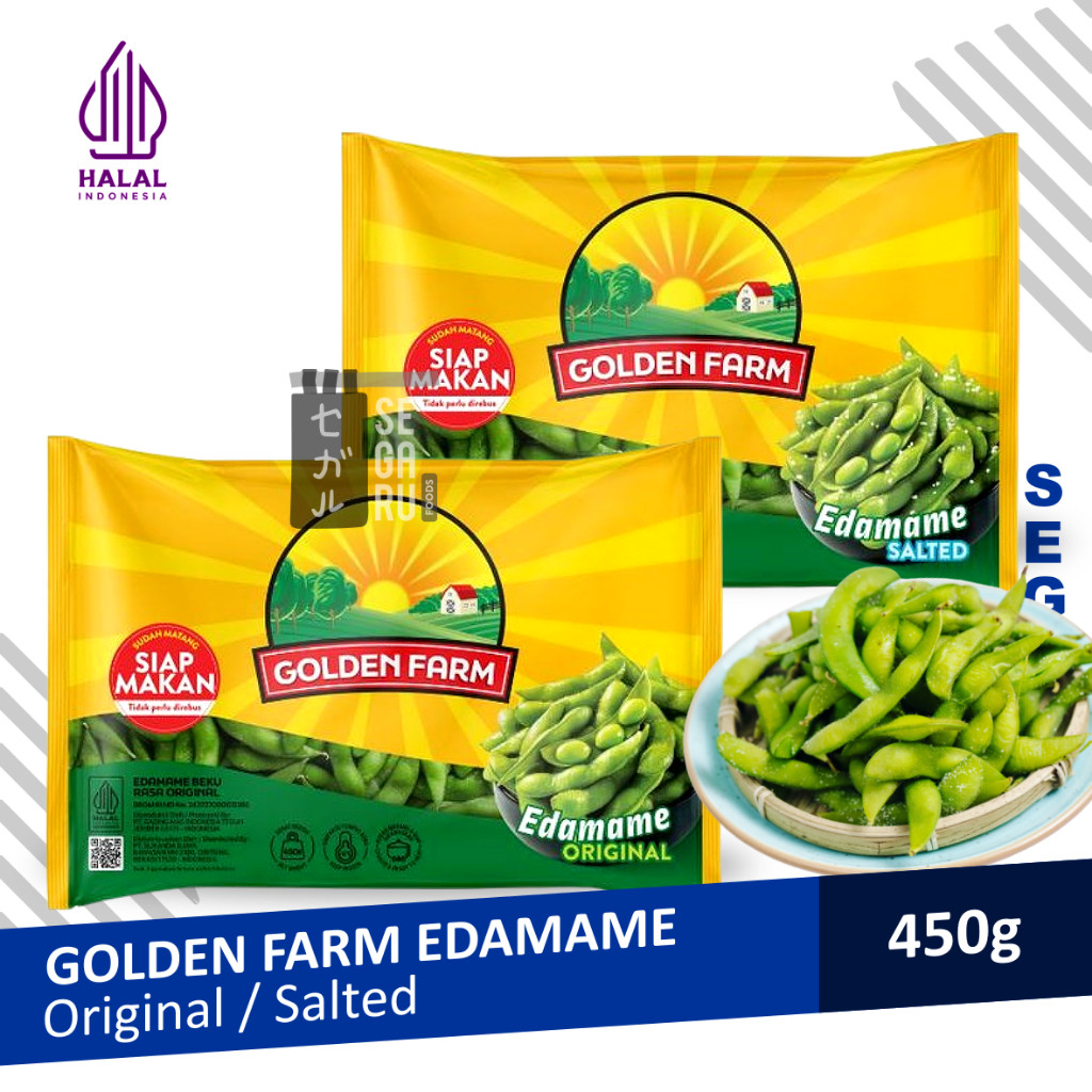 

GOLDEN FARM Edamame Kacang Kedelai Jepang Halal 450gr