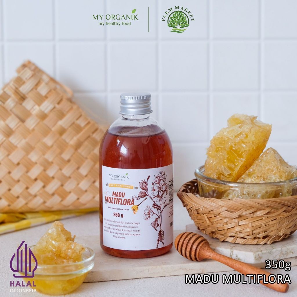 

My Organik Madu Multiflora 350g Murni Asli Nectar Berbagai Jenis Bunga Original Asli Tanpa Campuran