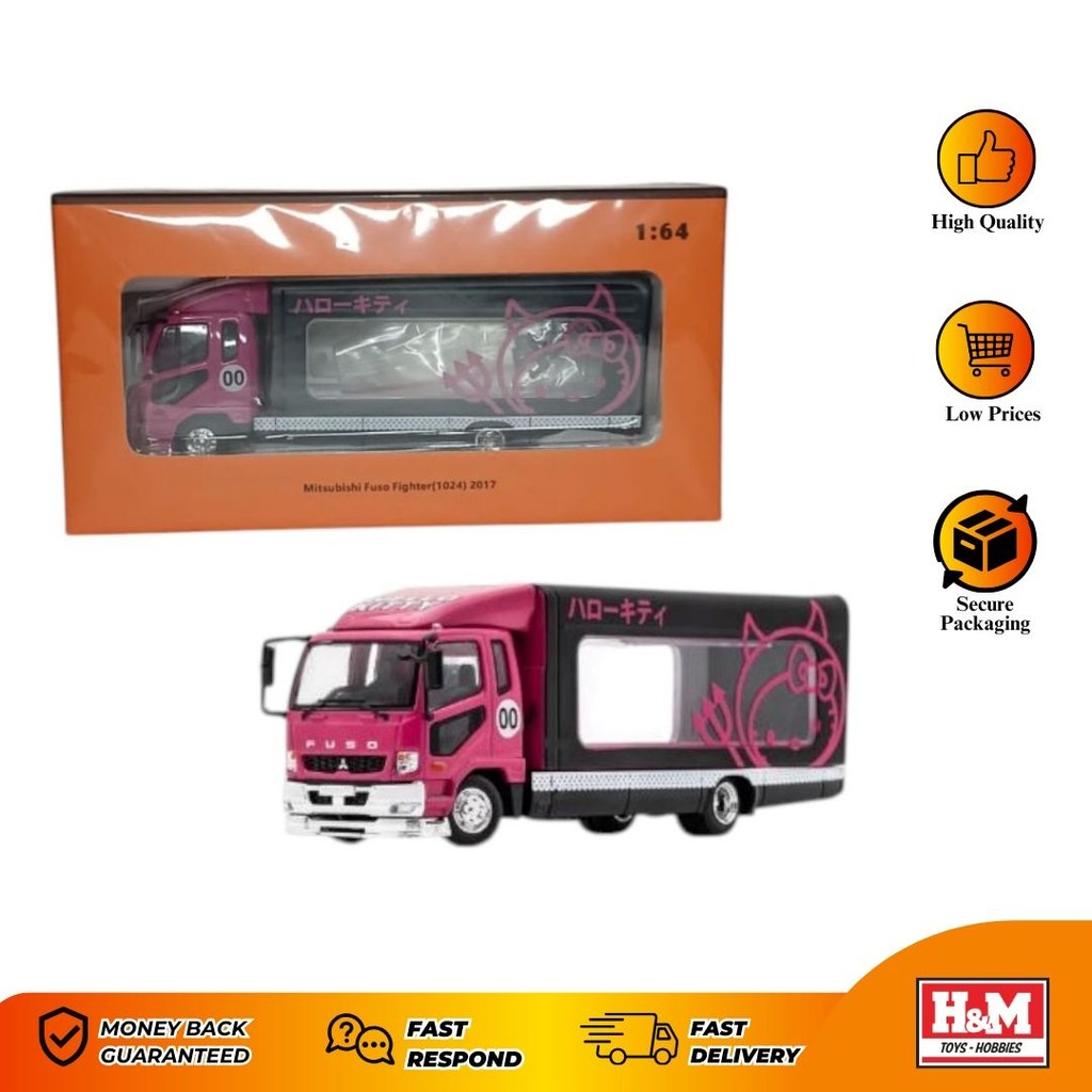 GCD 1/64 Mitsubishi Fuso Transporter Hello Kitty livery
