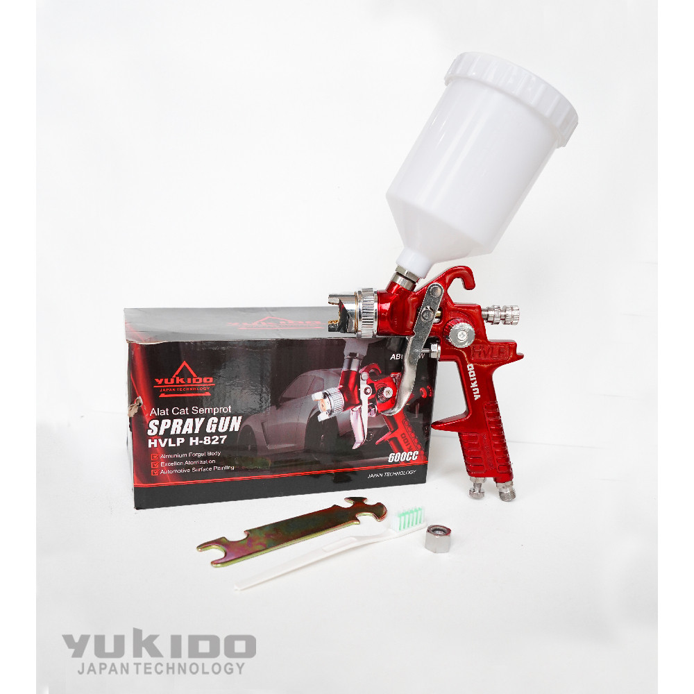 YUKIDO Spraygun HVLP Alat Cat Semprot Angin Kompresore Profesional