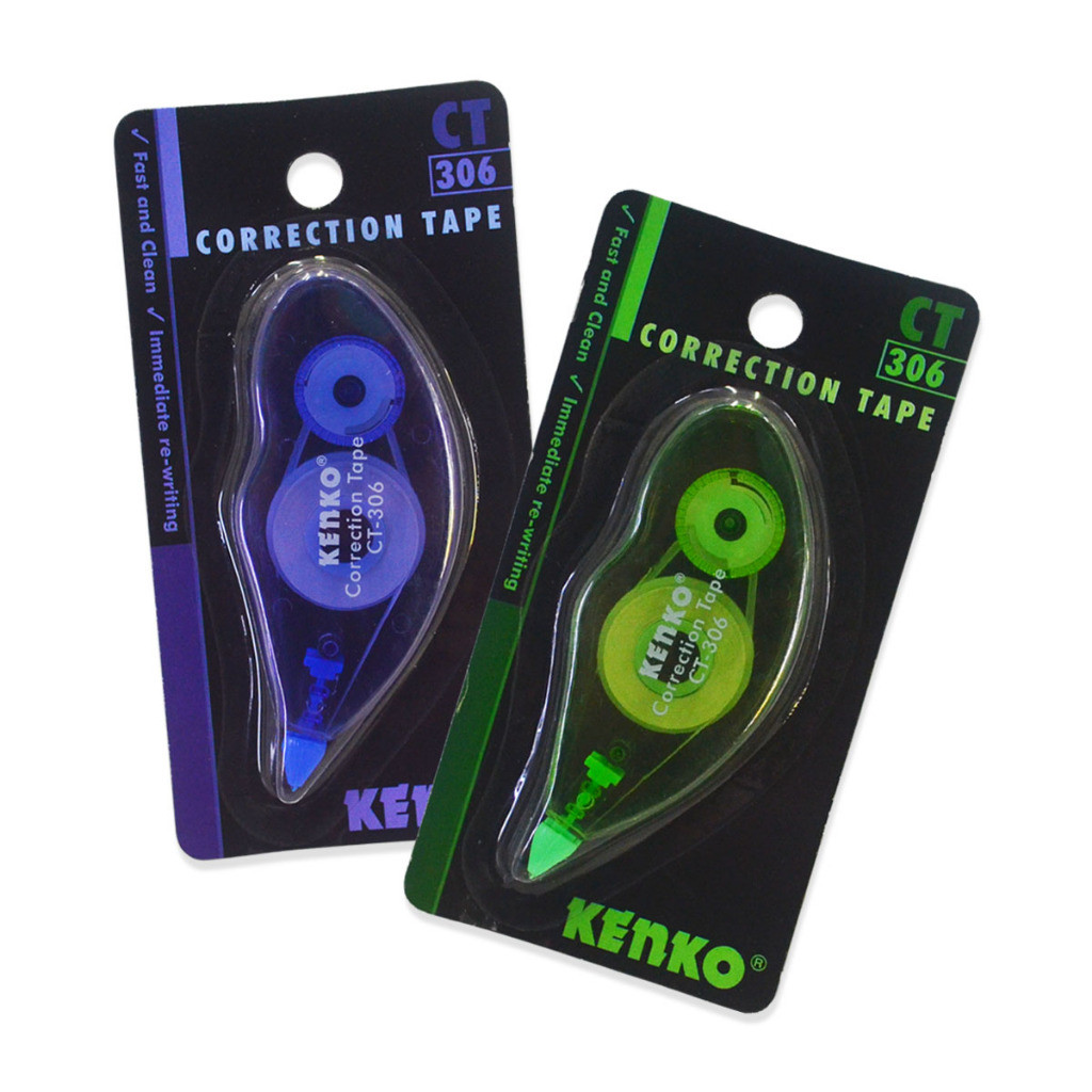 

Correction Tape Kertas Tipex Pita Kenko CT-306 Panjang 6 Meter M&G ACT11871 ACT11874