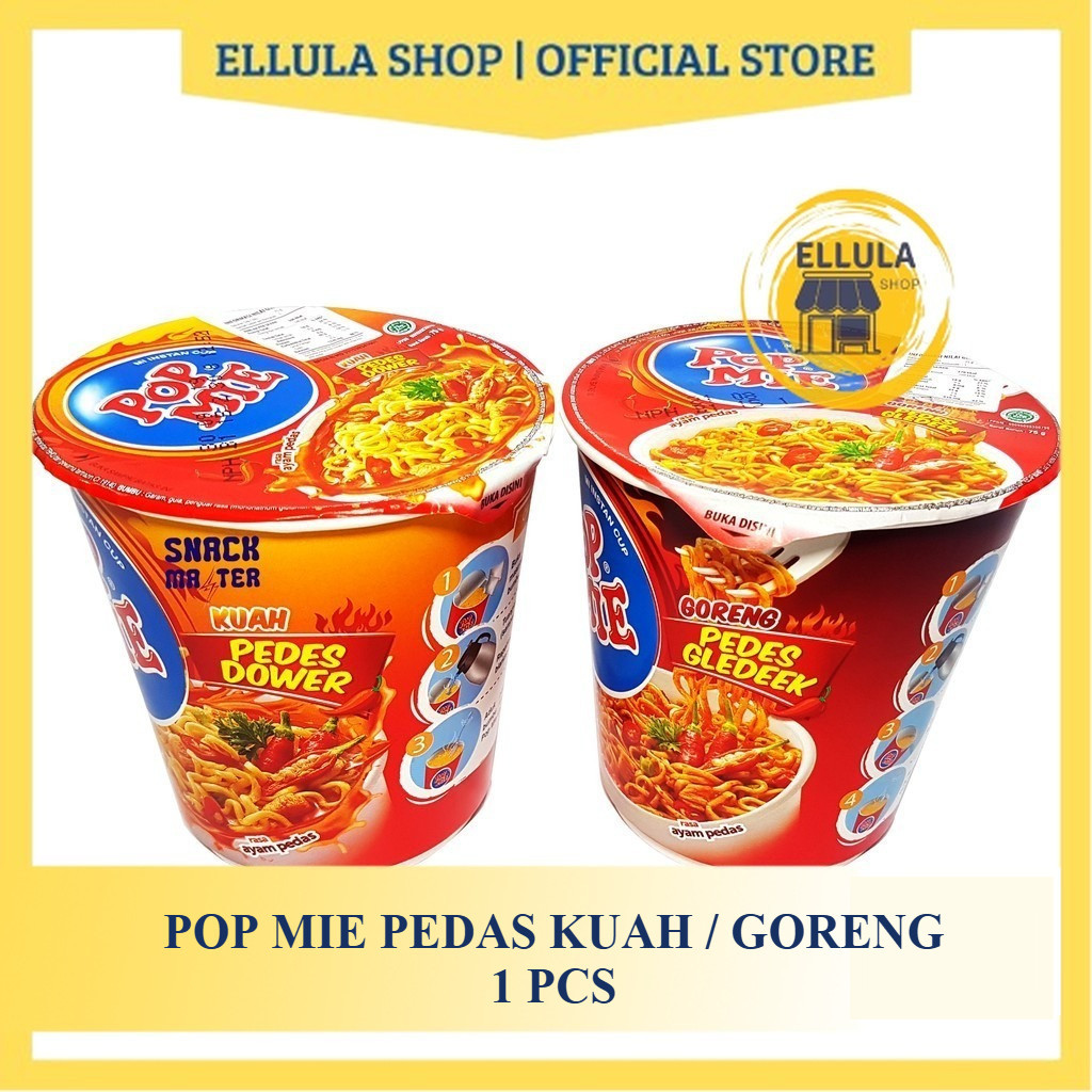 

ELLULA Shop - POP MIE Pedes Dower/ Pedes Gledek - Netto 75 gram [SATUAN]