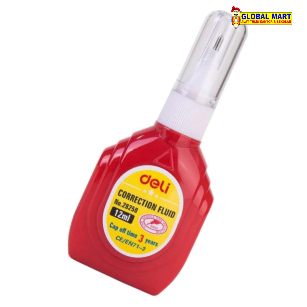 

Correction Pen / Tipe-x Cair Deli C28250N / Correction Fluid 12ml