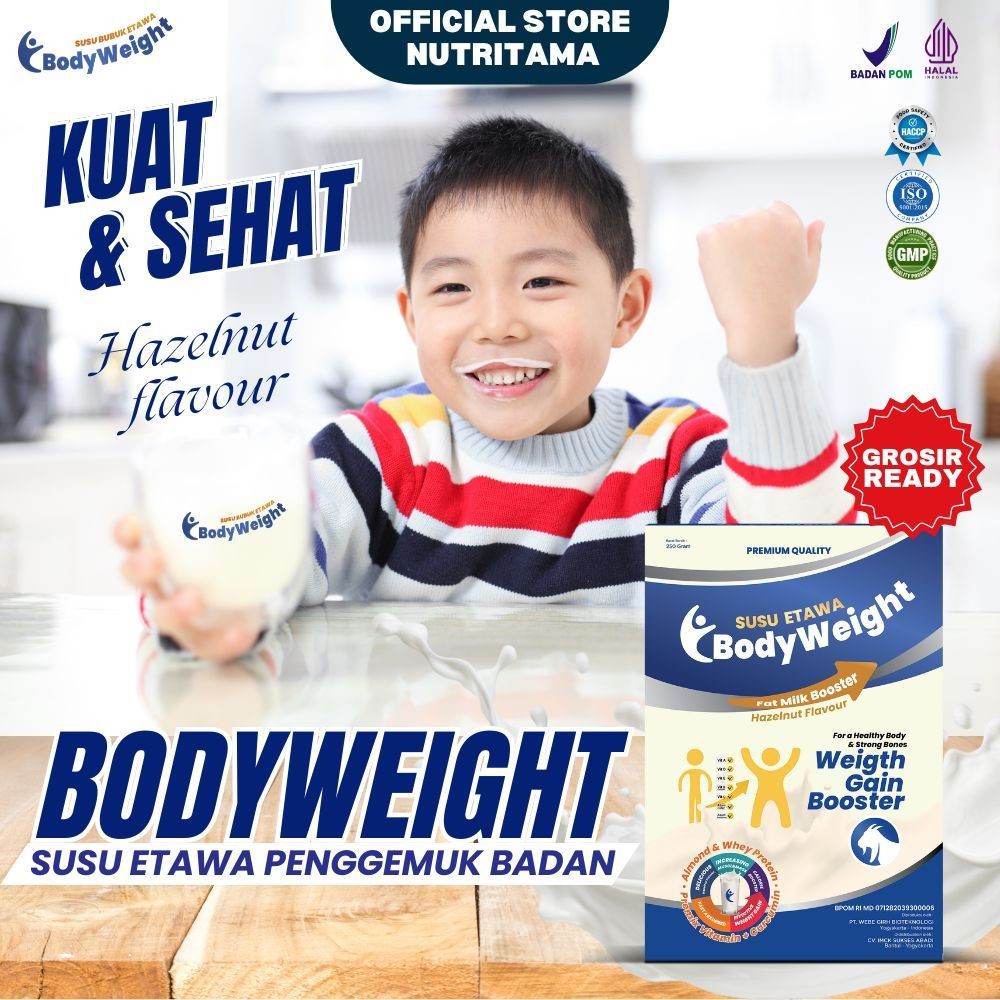 

Susu Etawa Penggemuk Badan Terbaik BodyWeight Mengatasi Kurang Nafsu Makan dan Masalah Susah Gemuk Kemasan 250gr Paket 1 Box