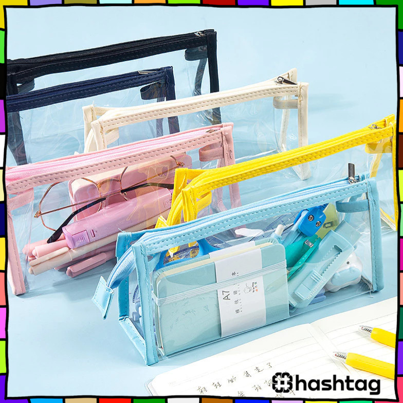 

#️⃣ Kotak Pensil Bening / Kotak Pensil Kapasitas Besar Multifungsi / Pencil Case Bening / Pencil Case Kapasitas Besar Y3447