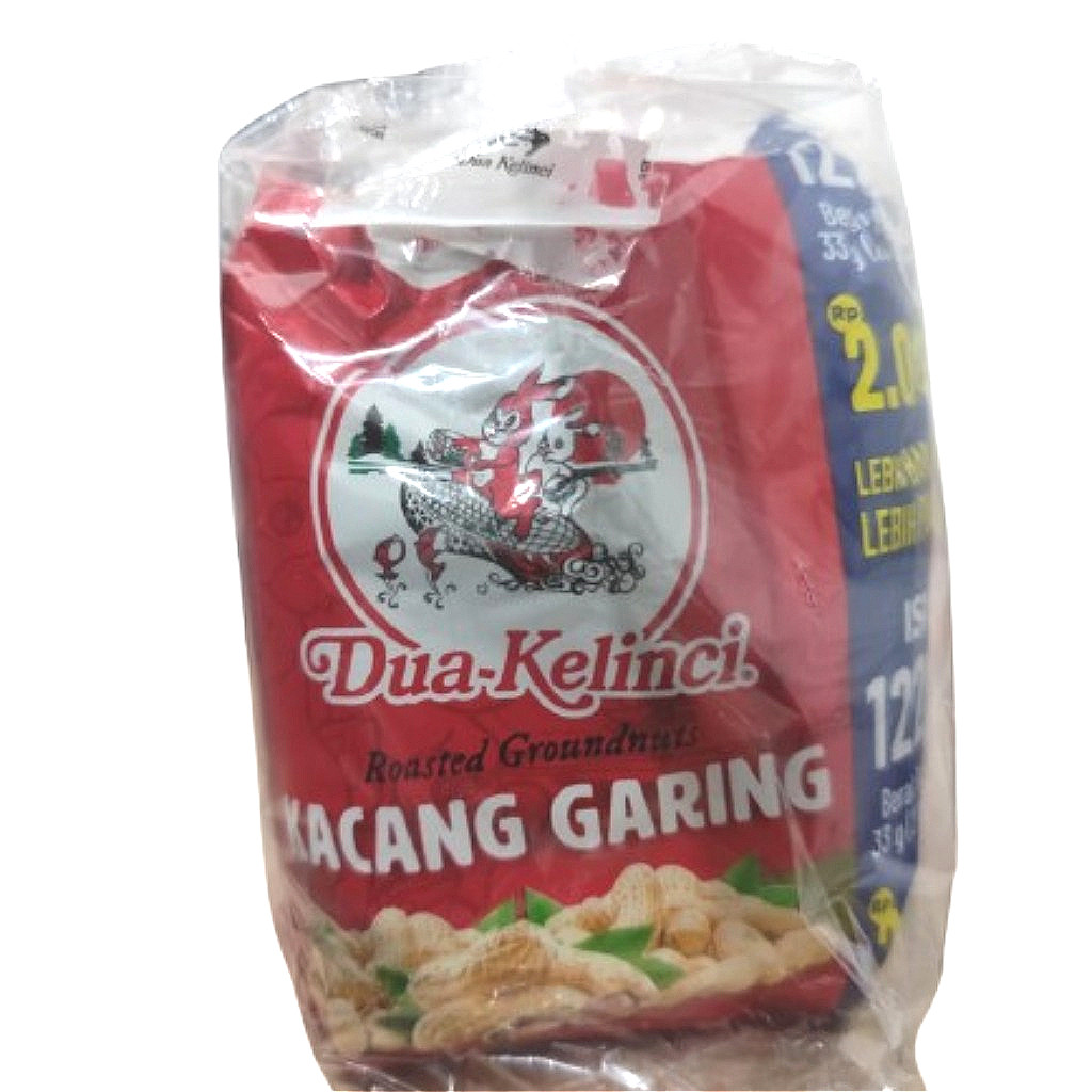 

Dua Kelinci Kacang Kulit Garing 28 gr 1 Renceng
