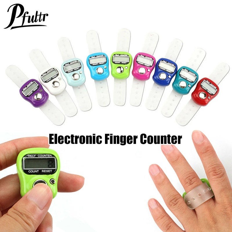 

Finger Counter w/ Compass Islamic Tasbih Bead 5 Digital LED Electronic Handheld Tally Counter Clicker Counter Ring