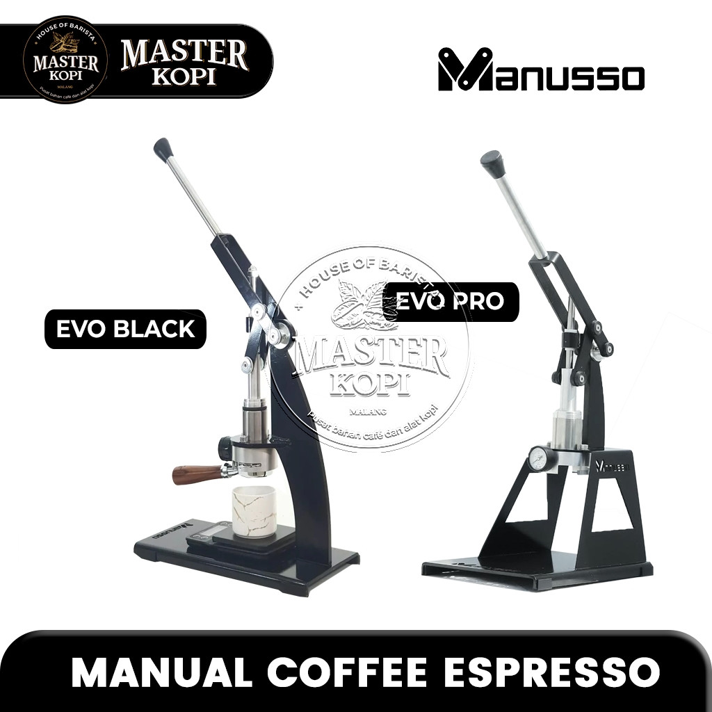 Mesin Kopi Espresso Manual MANUSSO Coffee Espresso EVO Manual (1 Pcs)