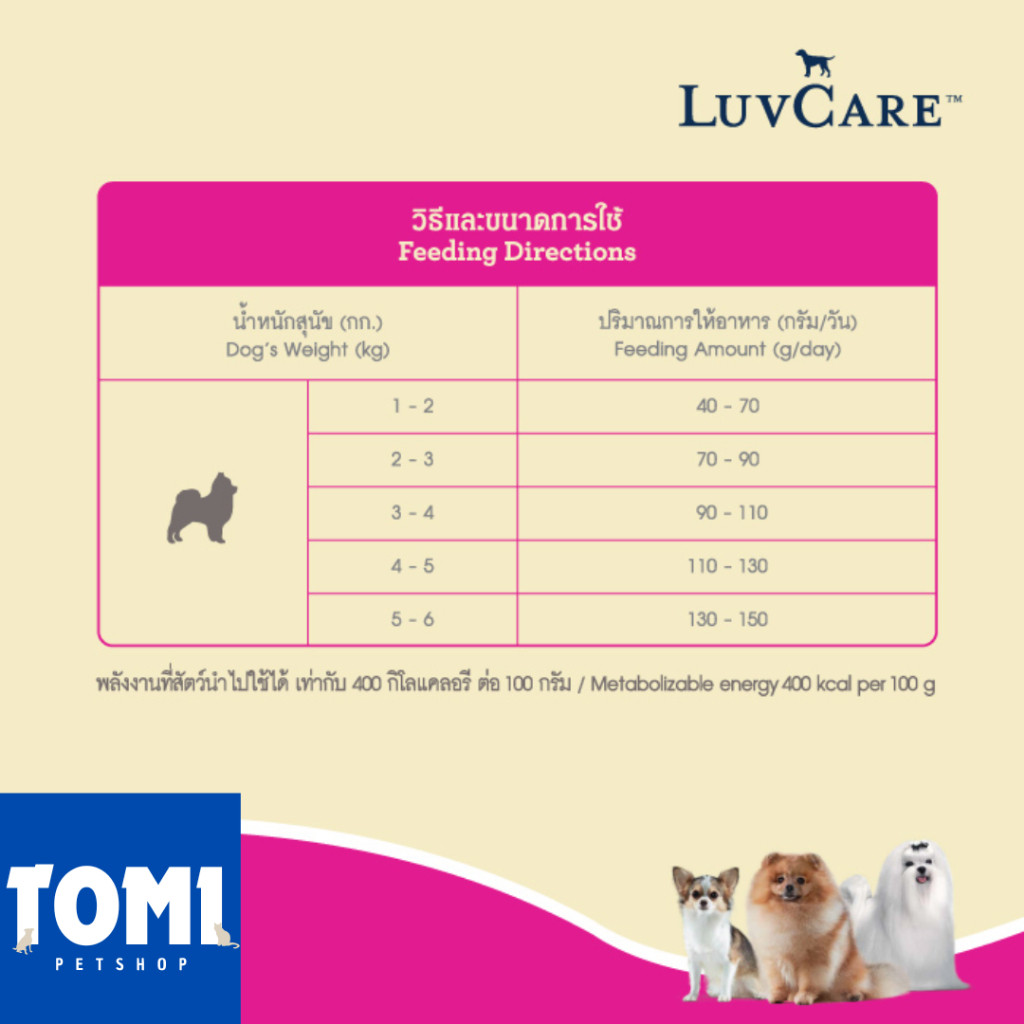 LuvCare Triple Omega Adult Small Breed - Dry Dog Food - Makanan Anjing Kecil Dewasa - Freshpack -9kg