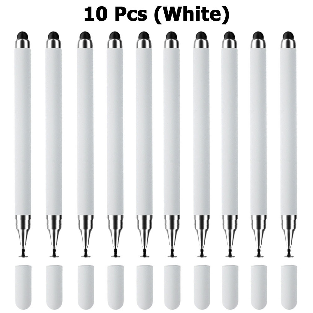 

10Pcs Stylus Pen Universal 2 in 1 Drawing Screen Tablet Pen for IPhone IPad Capacitive Touch Pencil for Samsung Android Phone