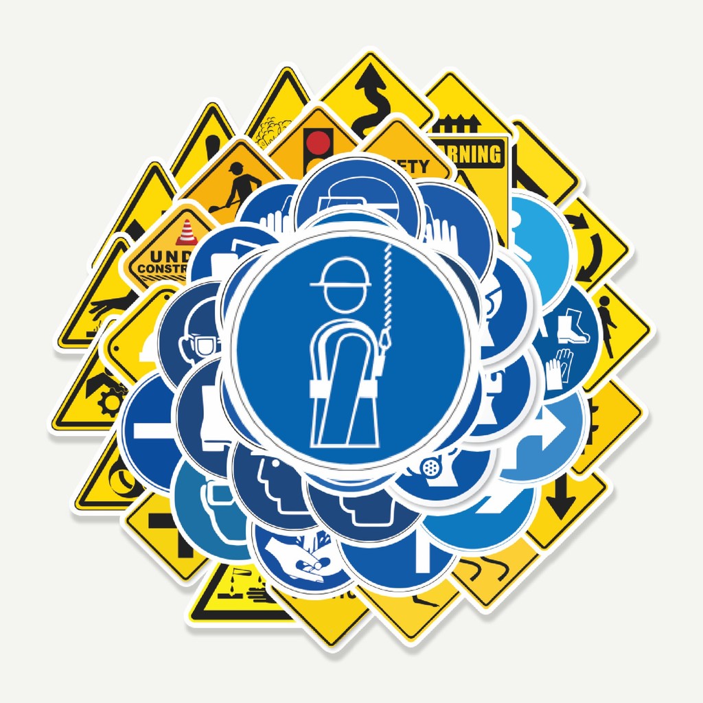 

Sticker Pack Stiker Keselamatan & Simbol Operasional 2 | Sticker TUMBLR | Stiker LAPTOP KOPER HELM