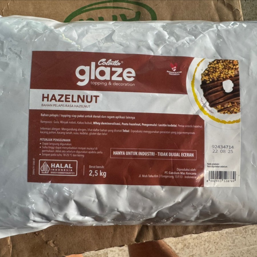 

Hazelnut Colatta / Glaze Hazelnut Colatta - REPACK - 250 gram