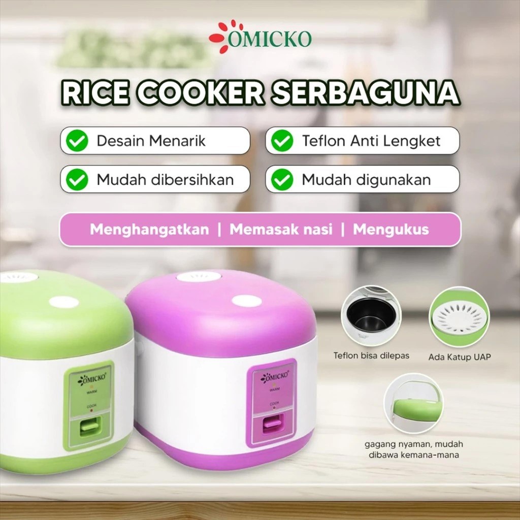 NG Omicko MC102PL Rice Cooker Omicko Rice Cooker 1.2 L