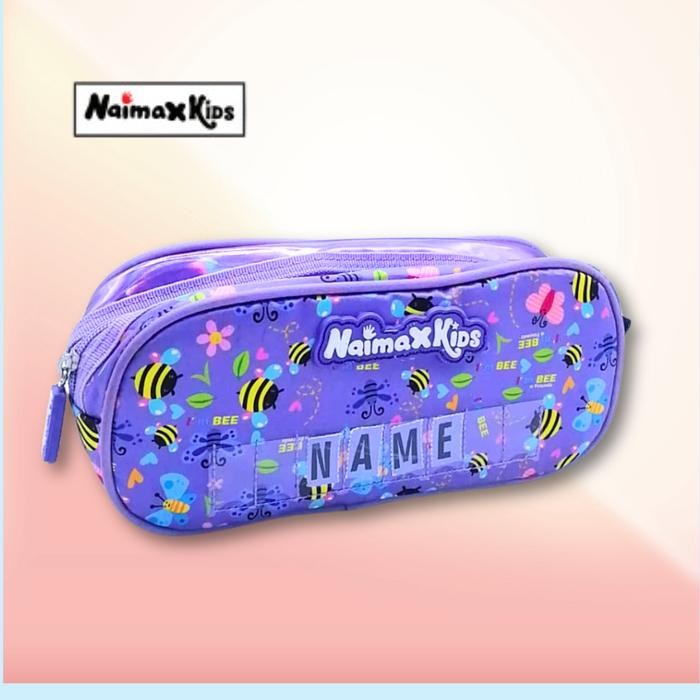 

[New Arrival] Pencil Case Custom Nama | Naimax kids Pencil Case Anak Perempuan - Honey Purple