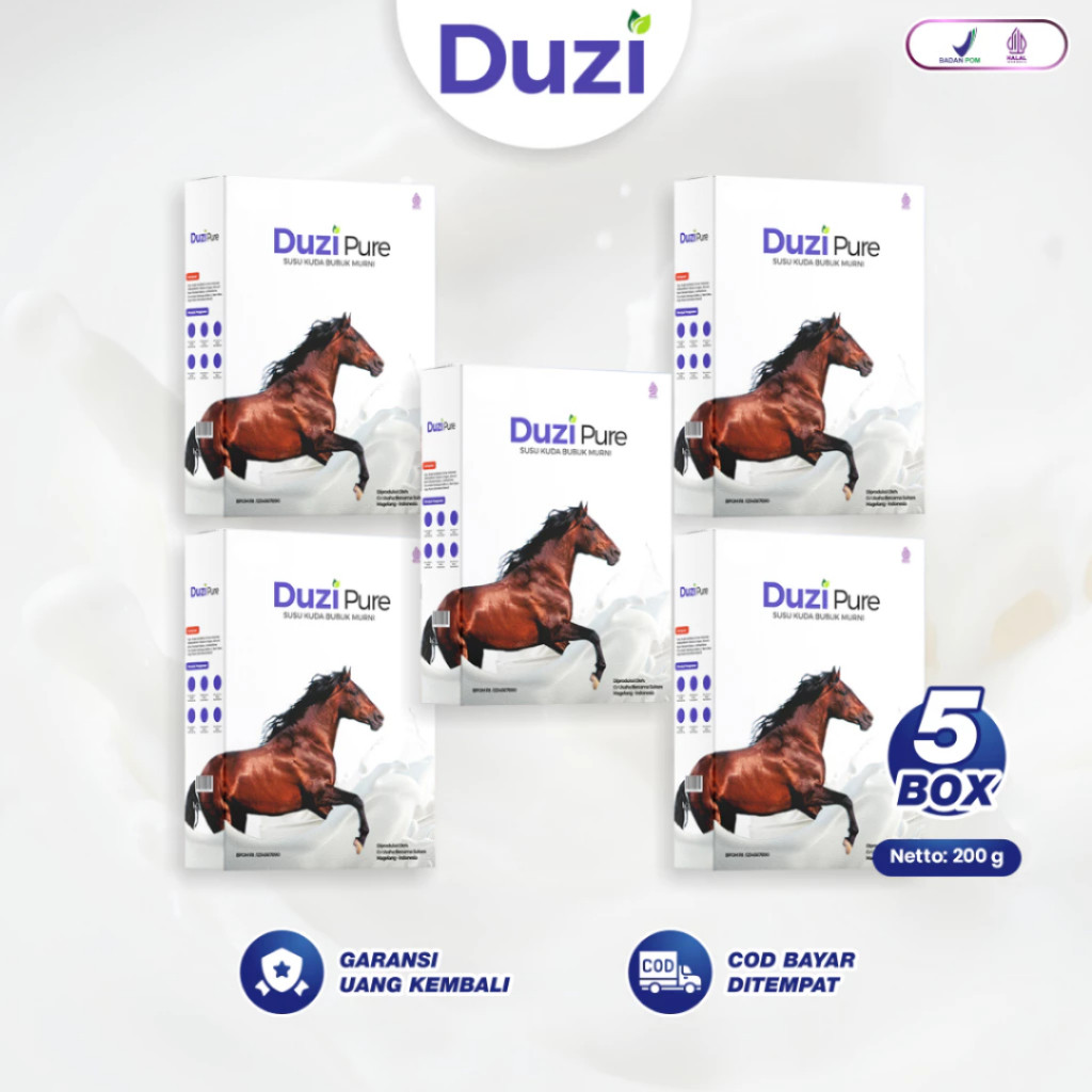 

Susu Kuda Liar Sumbawa Asli Duzi Pure 200 Gram 5 Box