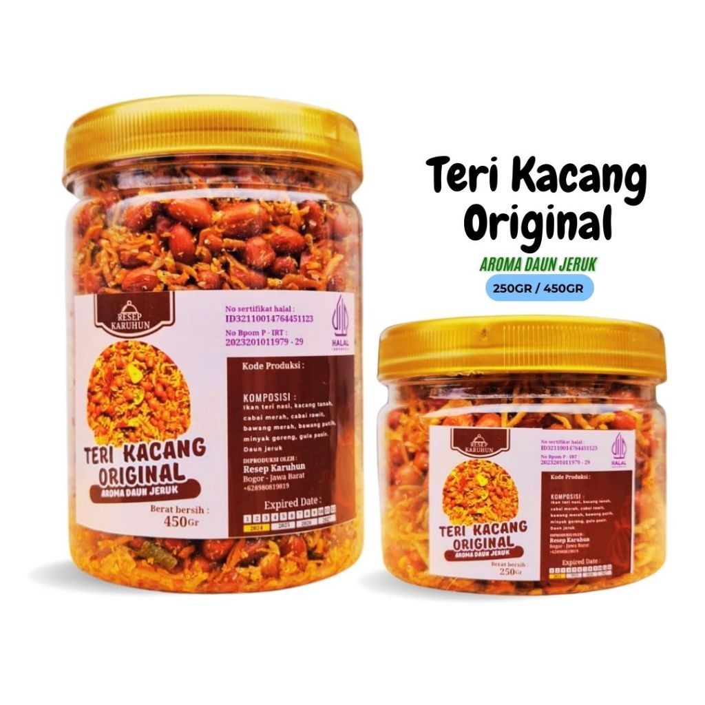 

NEW Teri kacang bawang original rasa gurih asinya bikin nagih campur rempah rempah rasanya tidak pedas PREMIUM