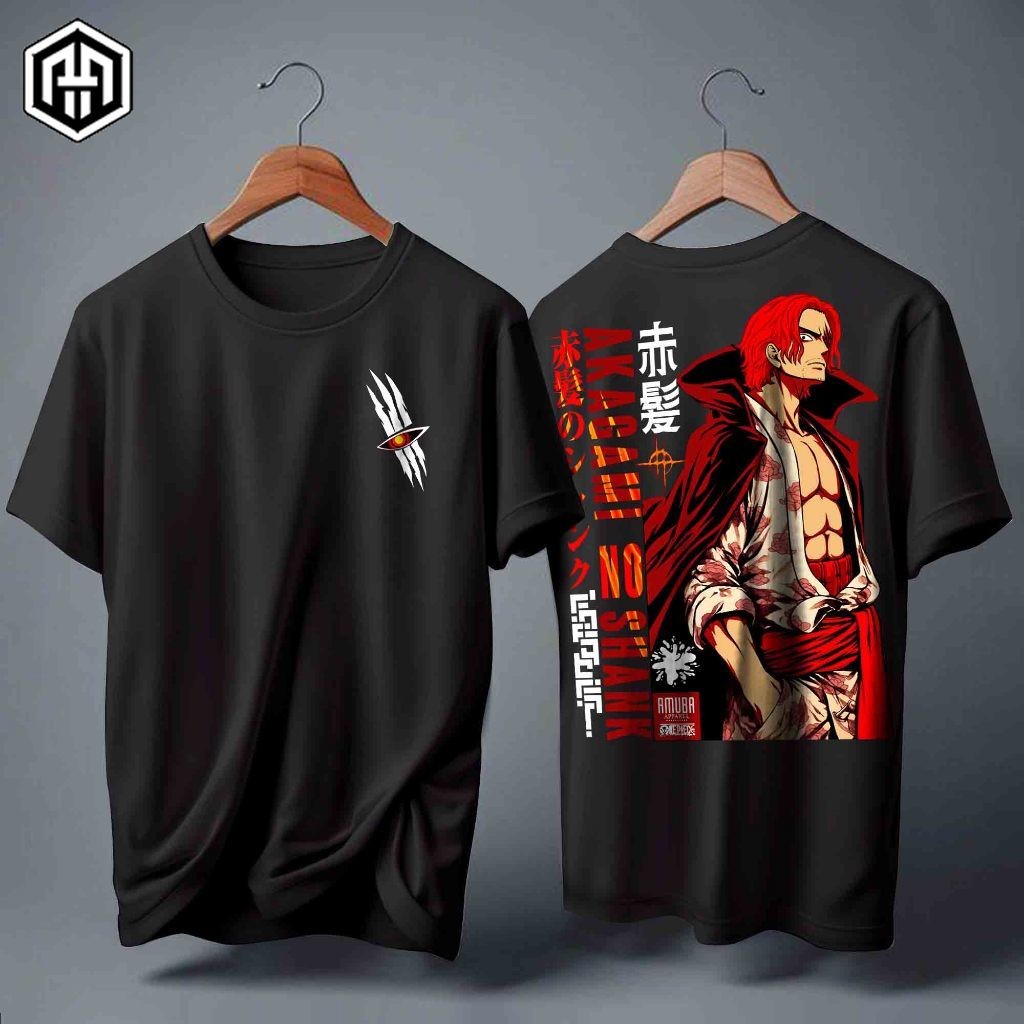 Kaos Onepiece AKAGAMI NO SHANKS Emperor Killer - T shirt One Piece Shank Yonko