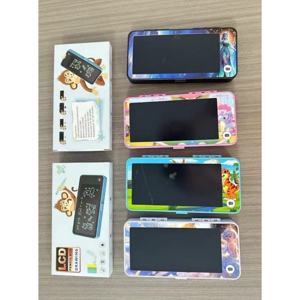 

(wk acc) PENCIL BOX LCD BC 75 B / LCD Writing Board Drawing Kotak Pensil / Pencil Case /Kotak Pensil dan Papan Coret Kreatif Anak+Stiker / Kotak Pensil Imajinasi dengan Digital Pad Edukasi Mainan Papan Gambar Anak /