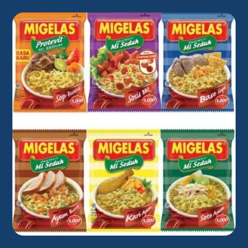 

Mie Instan Migelas Renceng 10x28g