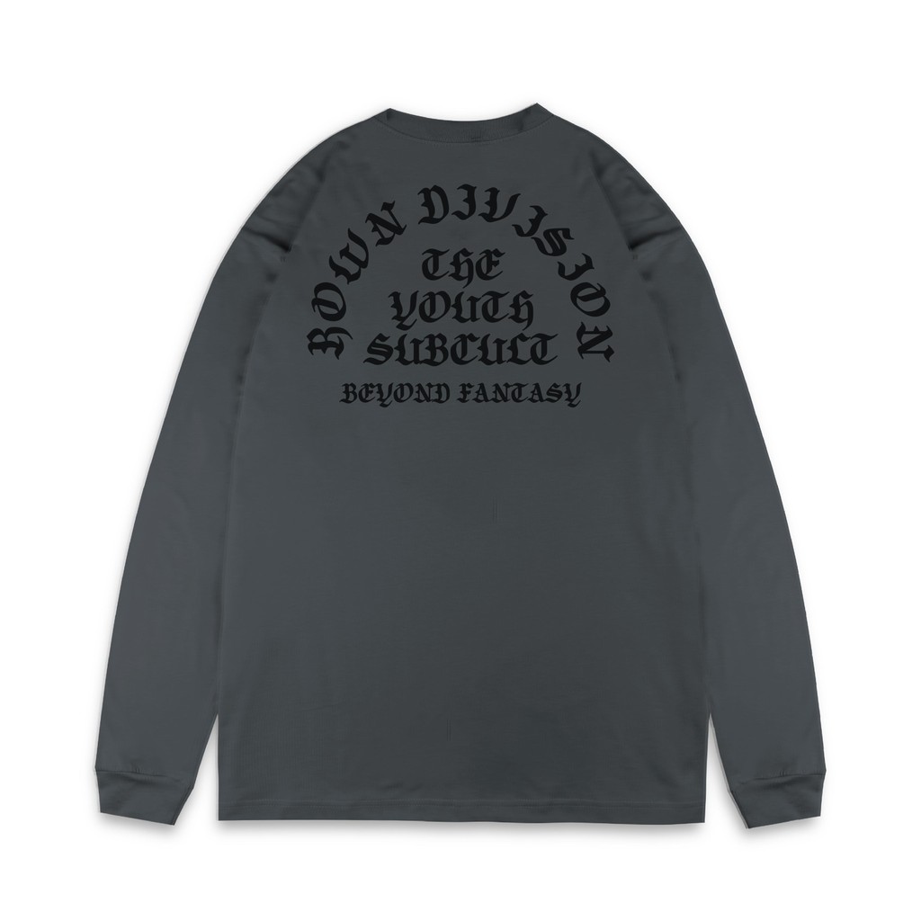 Rown Division Stockroom Longsleeve - Rowndvsn Kaos Panjang Divine Grey