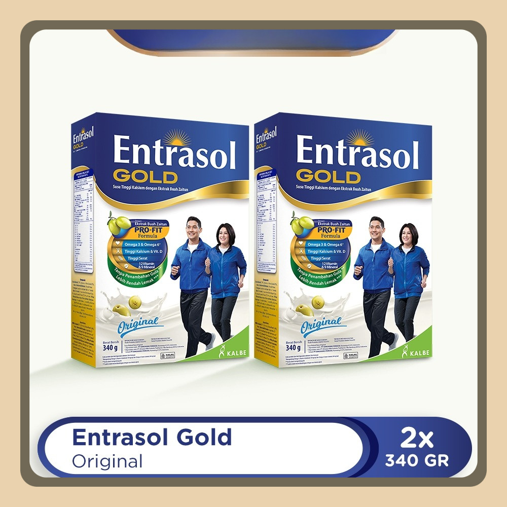 

Entrasol Twinpack Gold Original 340g Pro-Fit Formula