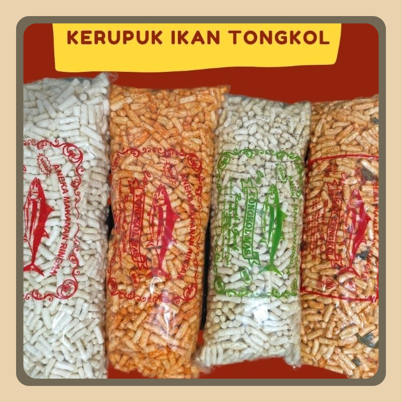 

Kerupuk ikan tongkol viral 1kg ori/pedas daun jeruk/lombok ijo/balado
