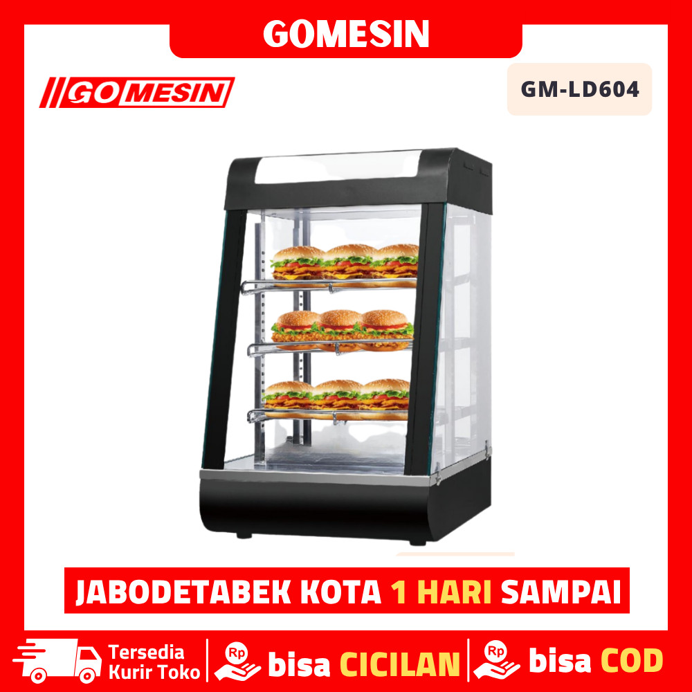 GOMESIN GM-LD-604 Etalase Makanan Penghangat Makanan Original