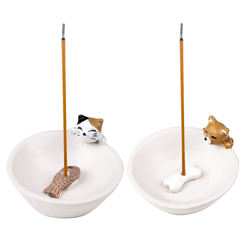 

1Pc Cartoon animal incense seat small incense burner incense indoor home accessories ornaments