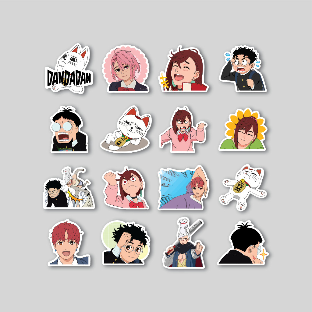 

Sticker Pack Dandadan Anime | Sticker Tumbler | Stiker Laptop Koper Helm