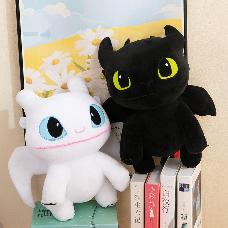 Kawaii Toothless Light Filled Plush Toy Cartoon Cute Dragon Taming Master Toothless Plush Toy Giving