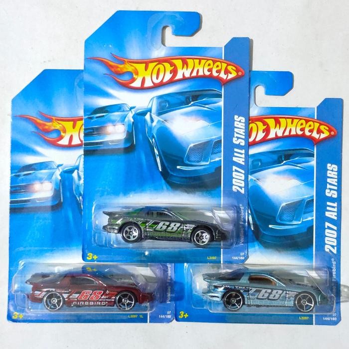 TR99 Hotwheels Hot Wheels Pontiac IROC Firebird 2007 All Stars 1 set 3 pcs